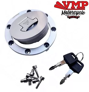 New Honda Transalp XL 700 V 07-12 Petrol Fuel Tank Filler Cap Lock & Keys Alloy - Picture 1 of 5