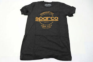 SPARCO Mens T-Shirt Logo Short Sleeve Charcoal Bronze Racing EXTRA SMALL XS NEW