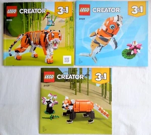 LEGO 3-In1 CREATOR Manual 31129 Majestic Tiger *All 3 Manuals* FREE SHIPPING - Picture 1 of 5