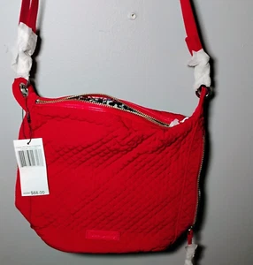 Bandolera Vera Bradley Carson Mini Hobo 22808-I95 Cardinal Red Nueva con Etiquetas - Imagen 1 de 6
