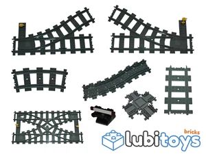 Lego® Eisenbahn Schienen RC TRAIN Weichen 3677 60051 60052 60098 7938 7939 ZUG G - Picture 1 of 17