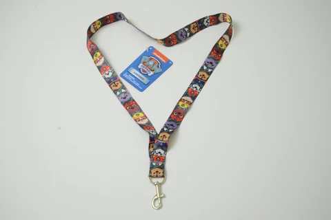 Paw Patrol Lanyard Key Chain ID Holder Metal Clip Nickelodeon Necklace Cover