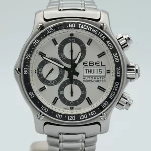 EBEL DISCOVERY CHRONO AUTOMATIK HERREN UHR 44MM STAHL VINTAGE 9750L62 - Bild 1 von 11