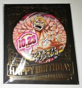 One Piece Doflamingo Birthday Can Badge Jump Shop 2022 anime manga limited - Picture 1 of 1