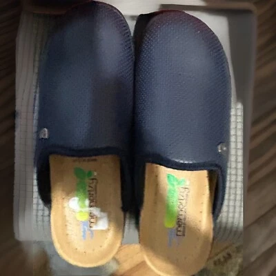 Sanital Eco Bio Made In Italy Clogs Navy Blau Memory Foam Gr. 39 US 8 - Bild 1 von 4