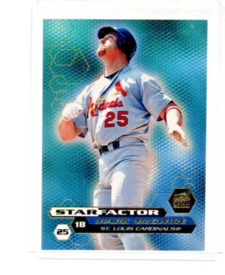 2000 Pacific Aurora Star Factor RARE 90S INSERT Mark McGwire #7 - Image 1 of 2