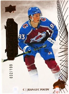 2022-23 Upper Deck Premier - Rookies Jersey #112 Jean-Luc Foudy /199 (MEM, RC) - Picture 1 of 3