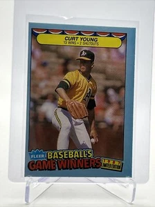 1987 Fleer Baseball's Game Winners Curt Young #44 Mint FREE SHIPPING - Picture 1 of 3