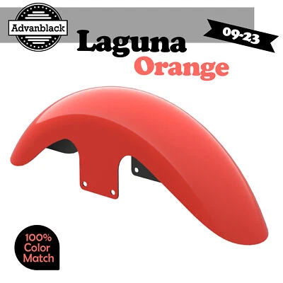Laguna Orange Holeshot Performance 21'' Short Front Fender Fits Harley 09-23 - Image 1 of 4