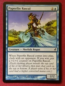 Magic The Gathering LORWYN PAPERFIN RASCAL blue card MTG - Picture 1 of 2