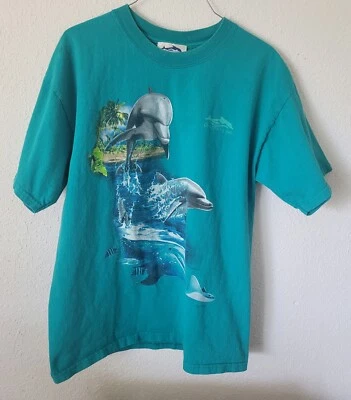 Vintage Discovery Cove 3 Dolphins T-shirt Mens Large Immaculate  - Image 1 of 4