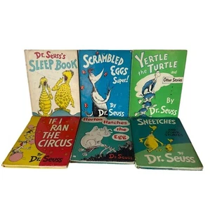 Vintage Dr. Seuss Hardcover Book Lot Of 6 - Foto 1 di 13