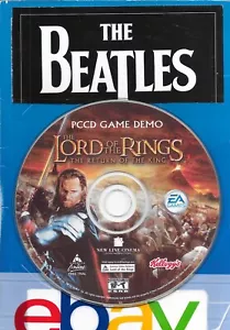 LORD OF THE RINGS-RETURN OF-PCCD GAME DMO-2003-(1 DISC ONLY)-FREE SHIP IN CANADA - Picture 1 of 3