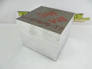 10LB PIECE OF 7075-T7351 ALUMINUM BAR STOCK 4" x 5" x 5" (#101) - Picture 1 of 5