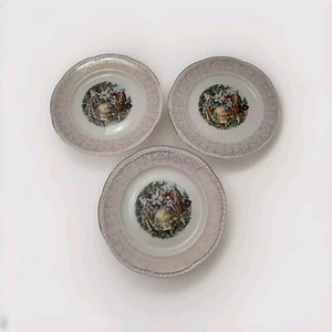 Lot of 3 Virginia Rose Homer Laughlin Plates - Picture 1 of 7
