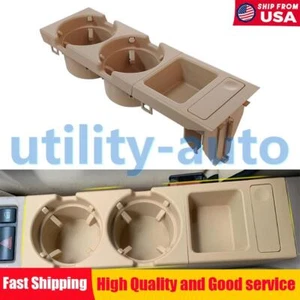 NEW beige Center Console Cup Coin Holder Storing Box For BMW E46 325i 1999-2006 - Picture 1 of 11