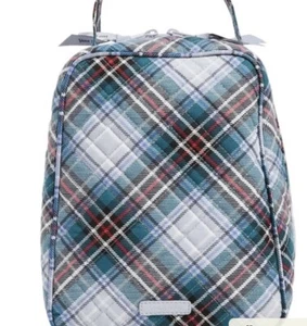 Borsa Vera Bradley cotone trapuntata isolata pranzo mazzo plaid innevato nuova e sigillata - Foto 1 di 4