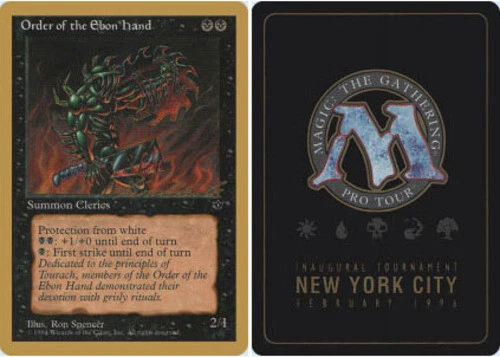 Order of the Ebon Hand (Spencer) Leon Lindback - 1996 ~ Moderately Played Pro To - Image 1 of 1