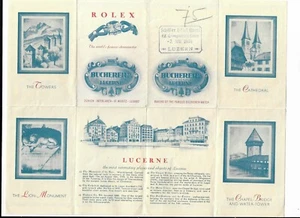 ROLEX 1947 FOLLETO Y GUÍA LUCERNA - Imagen 1 de 2