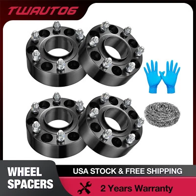 4PCS 2 inch 6x5.5 Hubcentric Wheel Spacers For Chevy Silverado 1500 GMC Sierra - Image 1 of 4