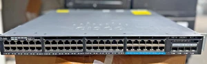 Cisco Catalyst 3650 48 PoE+ 4X10G WS-C3650-48UPOE Ethernet Switch 4x SFP 2x PSU - Picture 1 of 5