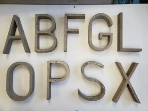 Letters and Numbers 6 inch Cast Aluminum Straight 1 1/10 in price per letter* - Picture 1 of 1