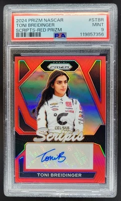 Panini Prizm Toni Breidinger Scripts Red Prizms 2024/99 #S-TBR Auto PSA 9 CG4 Foto 1 de 2