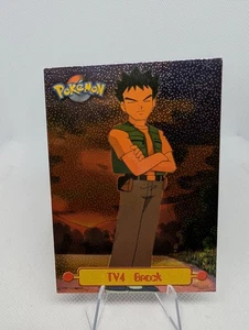 BROCK Pokemon 1999 Topps #TV4 Black Logo TV Animation Edition Holo FOIL Textured - Bild 1 von 3