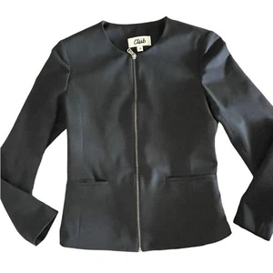 Beymen Club schwarzes tailliertes Sakko mit Reißverschluss sehr schick scharf aussehender Blazer Gr. 6 - Bild 1 von 13