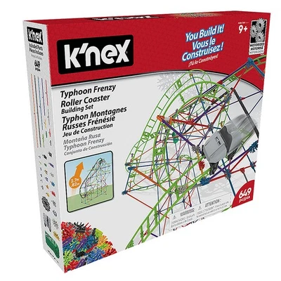 KNEX Roller Coaster Typhoon 649pc Building Construction Set Motorized Lift Chain - Image 1 of 4