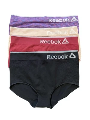 REEBOK LADIES LOT OF FOUR STRETCH ASSORTED BRIEFS/SIZE SMALL/NWOT - Image 1 of 4