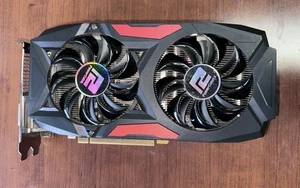 Refurbished-POWERCOLOR RED DRAGON RADEON RX 580  4GBD5-3DHD/OC GRAPHICS CARD - Picture 1 of 8