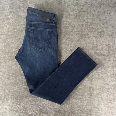 AG Adriano Goldschmied Tellis 现代修身牛仔裤男式 32x34 蓝色日本全新带标签 — 第 1/4 张图片