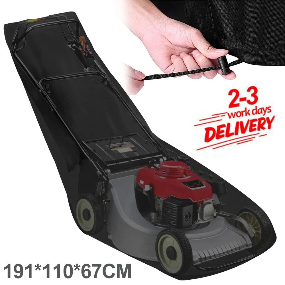 SenseYo Wasserdichte Abdeckplane Für Rasenmäher – UV-Schutz, Mit Kordelzug & Tasche, Robustes Polyester-Oxford