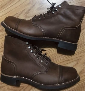 Red Wing Heritage Iron Ranger Boots 3365 Size 12 Brown Amber Harness Leather - Picture 1 of 12