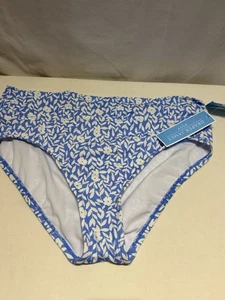 Draper James Bikini Swimsuit Bottoms, Blue\White Floral, Bottom Only, Sz XS, NWT - Picture 1 of 4