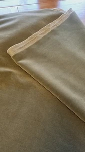 LINWOOD OMEGA IN TEA GREEN VELVET UPHOLSTERY FABRIC SEE SIZES BELOW . - Picture 1 of 4