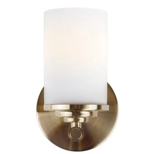 Forte Lighting 5105-01 Ames 5"W Bathroom Sconce - Gold - Picture 1 of 4