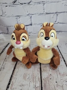 Vintage Disneyland Walt Disney World Chip and Dale 8” Plush Toy Chipmunks - Picture 1 of 7