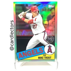 Mike Trout 2020 Topps cromado 35 aniversario #85TC-1 refractor plateado SP ANGELS - Imagen 1 de 2