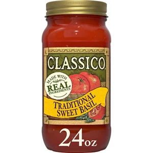 Classico Traditional Sweet Basil Tomato Spaghetti Pasta Sauce (24 Oz Jar) - Picture 1 of 1