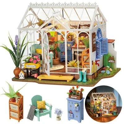 Rolife Dreamy Garden House DIY Dollhouse 3D Wooden Puzzle Decor Adult Xmas Gift - Image 1 of 4