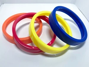 Genuine Magic Bullet - 4 Color Orange Red Yellow Blue Comfort Lip Rings - New - Picture 1 of 1