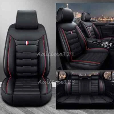 For Kia Forte Optima 2/5 SeatsLeather Full Cushion Cover Front Rear Protector AI - Image 1 of 4