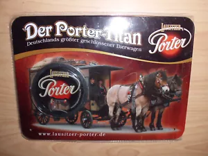 Bierflaschenöffner auf Blechschild - Lausitzer Porter - Bild 1 von 2