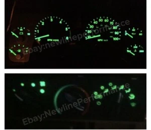 New Green Cluster / Climate Control LED Bulb Kit For Jeep Wrangler TJ 1999-2006 - Picture 1 of 2
