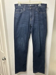 Hollister Jeans Mens 30 x 32 Dark Wash Classic Straight Epic Flex Denim Blue - Picture 1 of 5