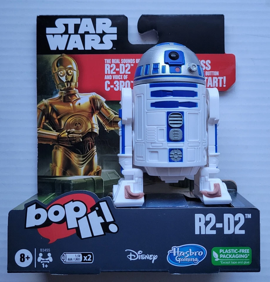 Hasbro Gaming Star Wars Bop It Game, R2-D2 - Multicolor