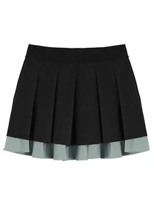 Kids Girls Sportswear Tennis Skirts White Hem Skirt School Uniforms Cute Skorts - Picture 1 of 65