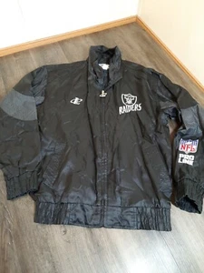 Raiders Jacket Men’s Medium NFL Pro Line Logo Athletic track jacket - Picture 1 of 12